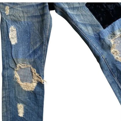 Number (N)ine : AW03 Touch Me I’m Sick Patchwork Crash Jeans