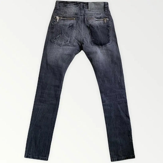 John Galliano - Galliano Black Stone Wash Slim Fit Jeans