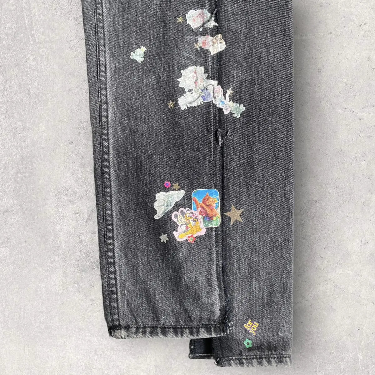 Vetements x Levi's - Deconstructed Sticker Jeans