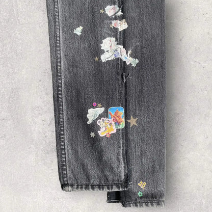 Vetements x Levi's - Deconstructed Sticker Jeans