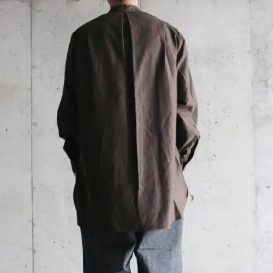 Yohji Yamamoto - Soft Micro Moleskin Cotton Oversize Shirt By KLASICA × Lemaire