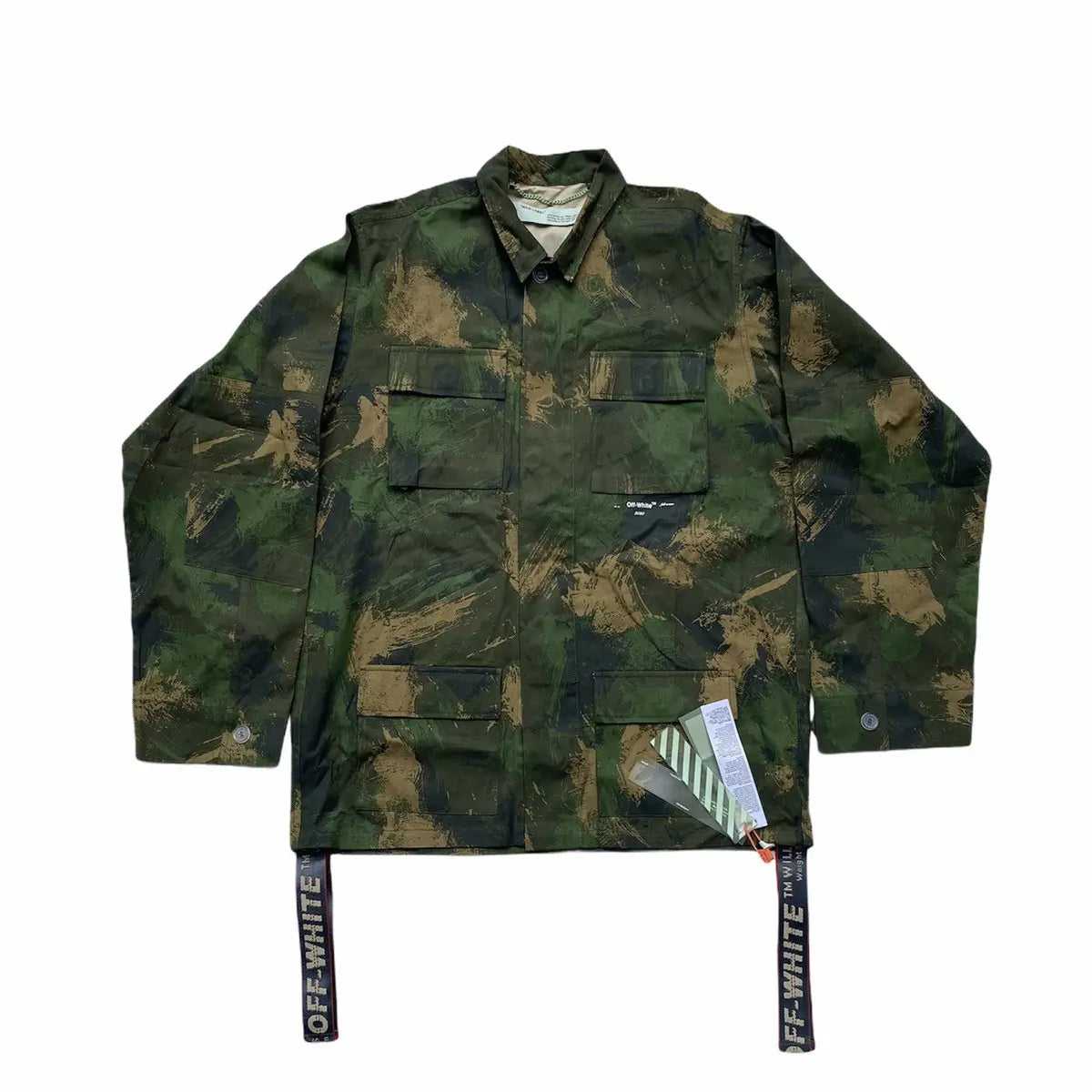 Off-White - AW19 Paint Brush Camo Field Jacket