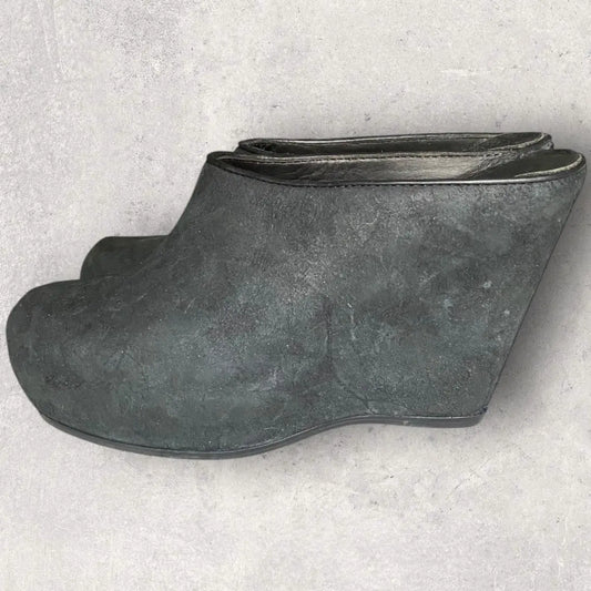 Rick Owens - Blistered Leather Mule Clog