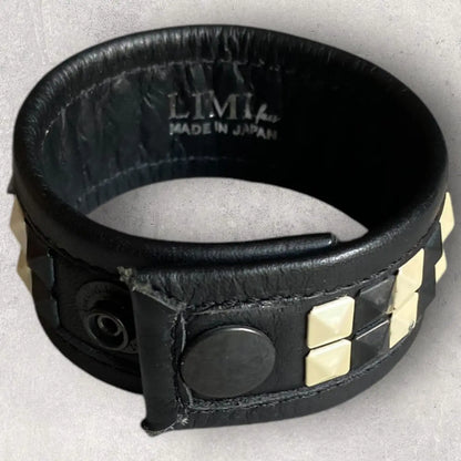 Yohji Yamamoto - Lime Feu Two Row Studded Bracelet