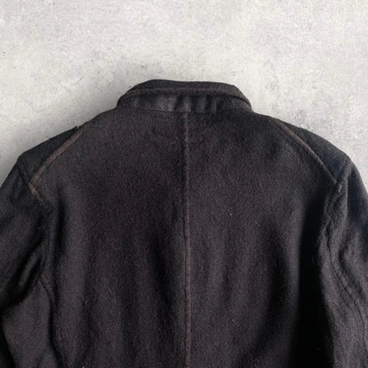 Comme des Garcons - Black Wool Patchwork Blazer