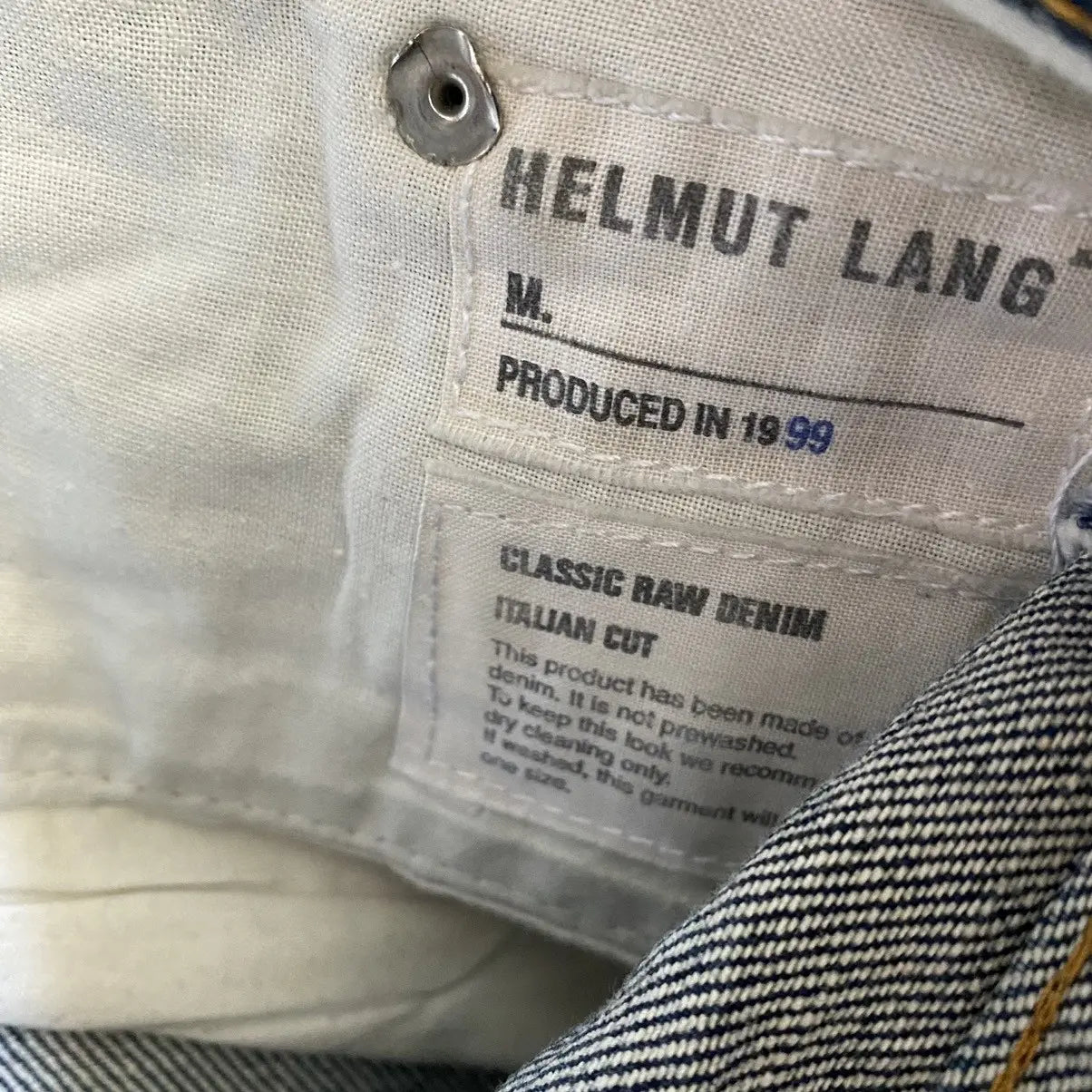 Helmut Lang - Vintage 1996 Classic Raw Denim Italian Cut