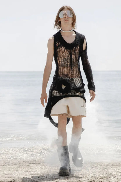 Rick Owens : SS20 “Fogachine” Mohair Spider Web Banana