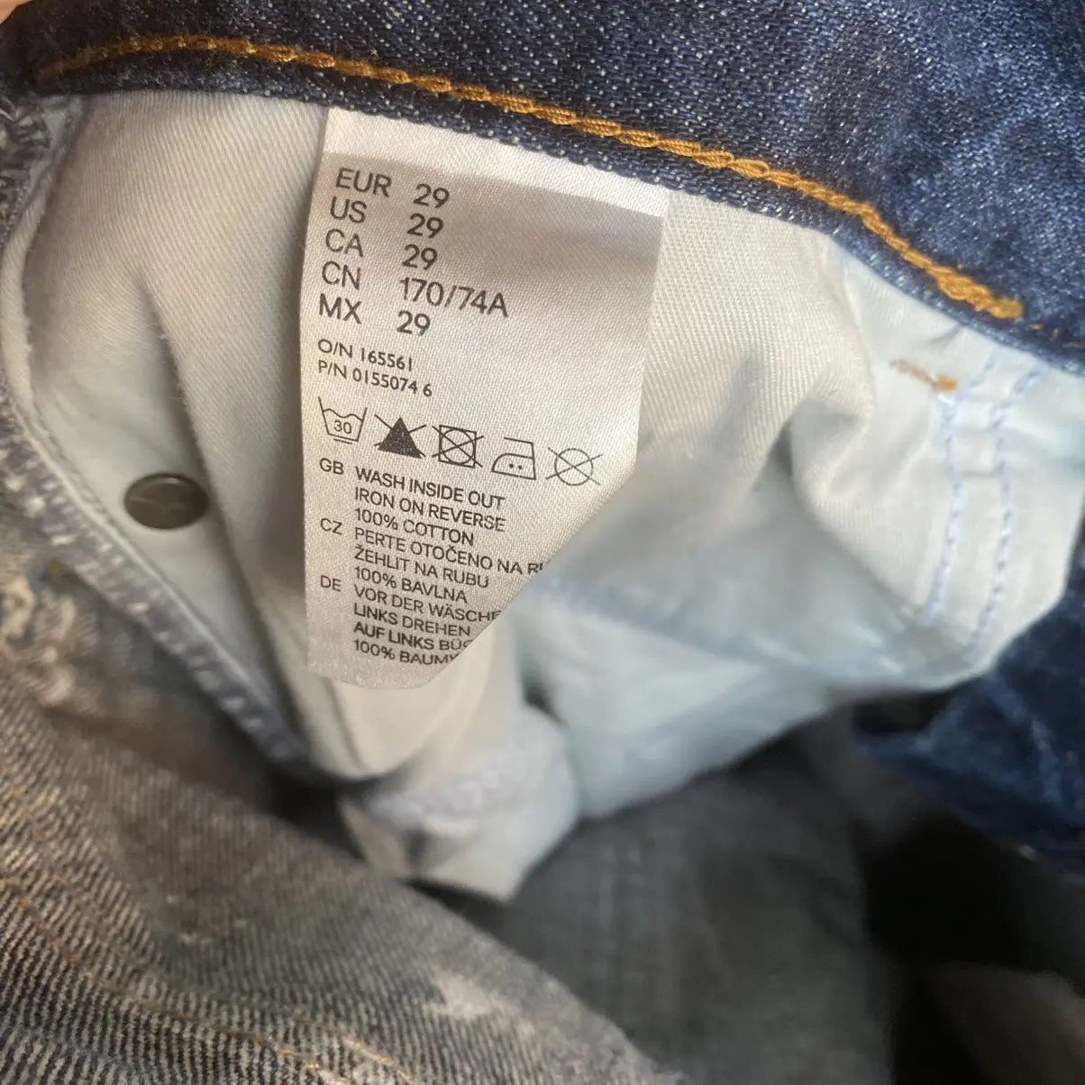 Maison Margiela - AW12 Margiela x HM White Painted Denim
