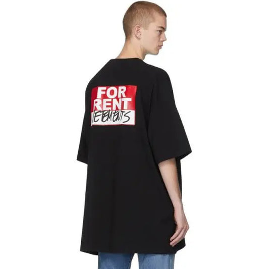Vetements - SS20 For Rent Oversize T Shirt