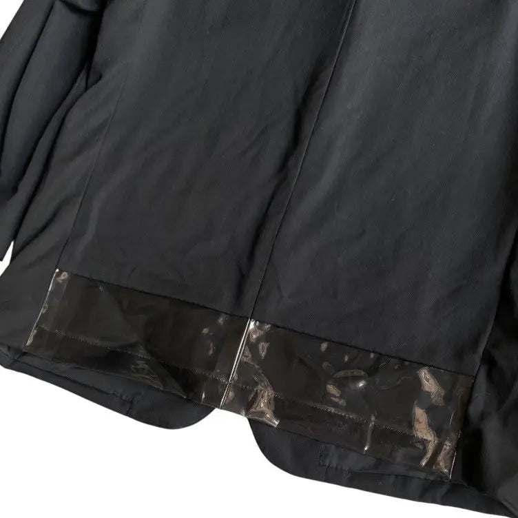 Comme des Garcons - Vintage 1996 Clear Vinyl Back Hem Blazer