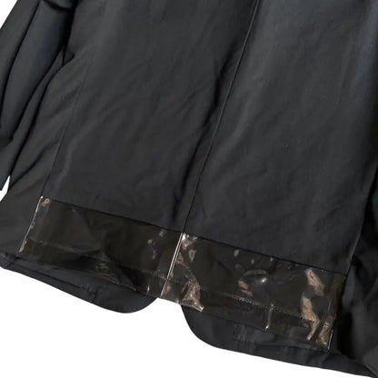 Comme des Garcons - Vintage 1996 Clear Vinyl Back Hem Blazer