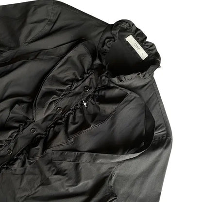Prada - Black Ruffle Stretch Shirt