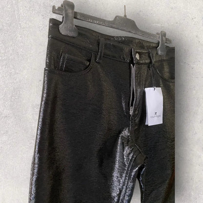 Courreges - NWT Re Edition 5 Pocket Black Vinyl Pants