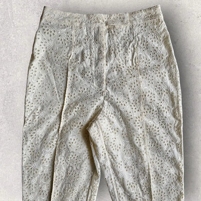 John Galliano - Vintage 1996 Lace Perforate Pants