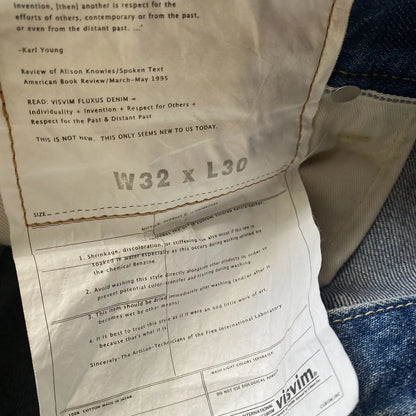 Visvim - Fluxus 04D5 Social Sculpture Jeans