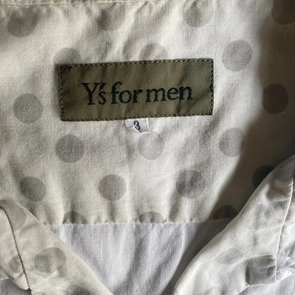 Yohji Yamamoto - Y’s for men polka dot open collar shirt
