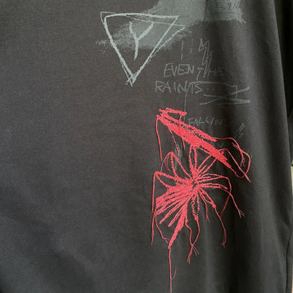 Yohji Yamamoto - NWT AW2024 Y’s Chalk Draw / Embroidered L/S