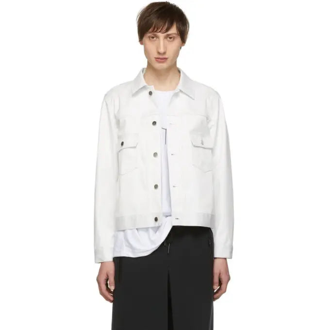 Comme des Garcons - White Water-Resistant Pleated Jacket