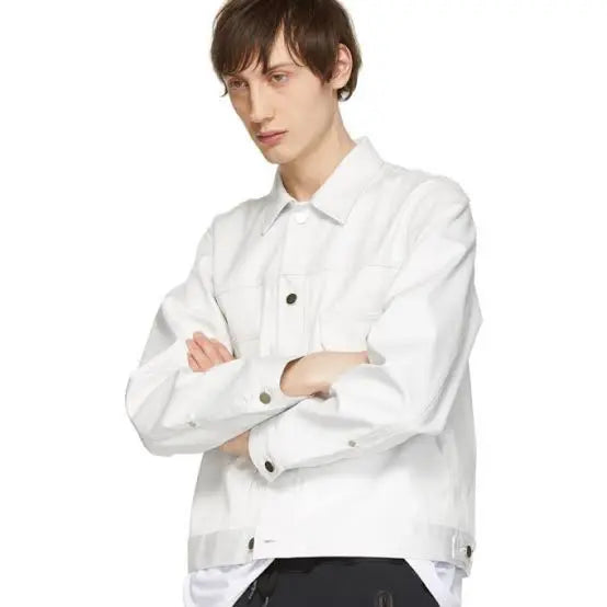 Comme des Garcons - White Water-Resistant Pleated Jacket