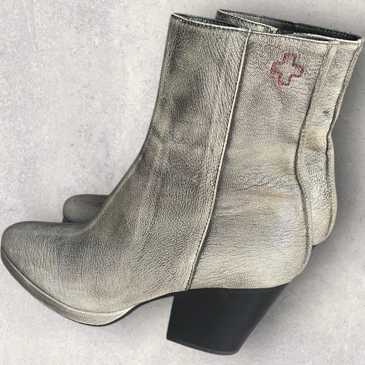 A.F. Vandevorst - Side Zip Cuban Heels Boots
