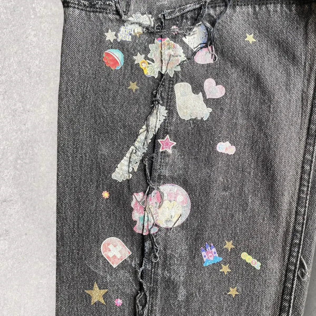 Vetements x Levi's - Deconstructed Sticker Jeans