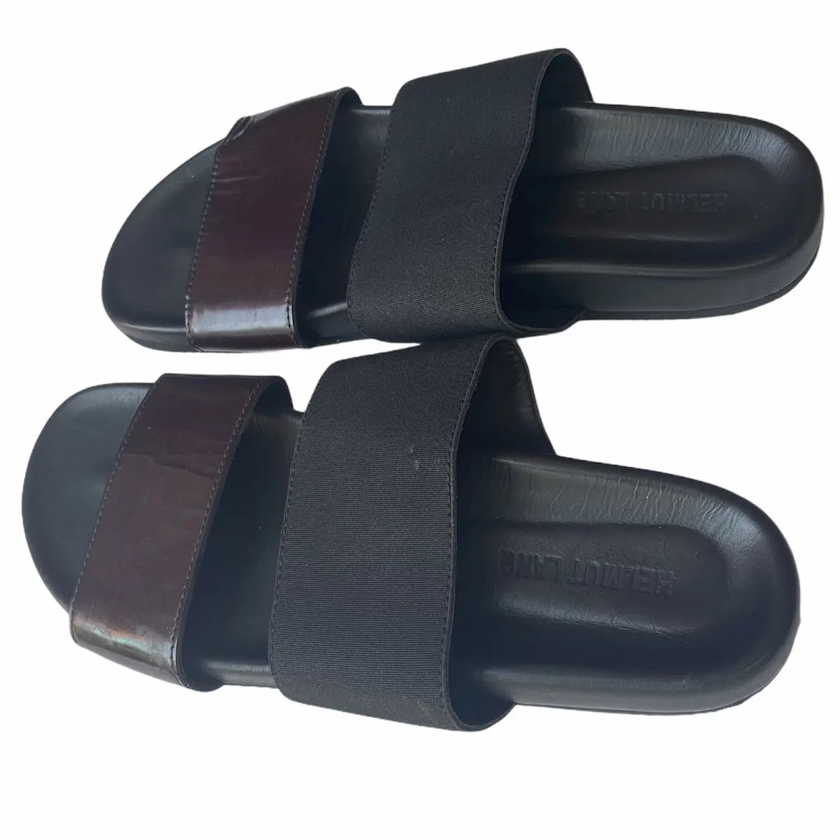 Helmut Lang - Leather and Elastic Beach Slide