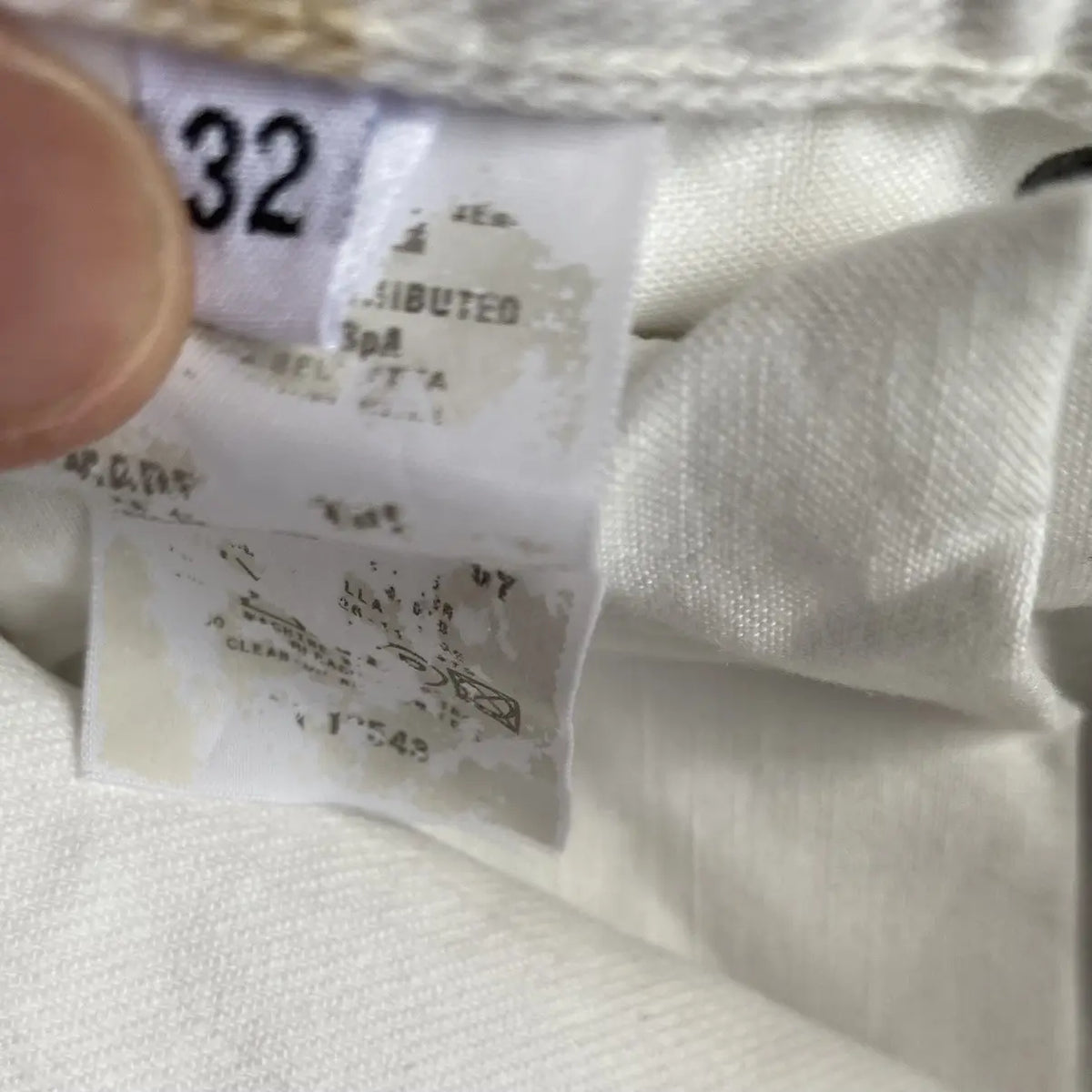 Helmut Lang - Archive Vintage White Denim Classic Cut