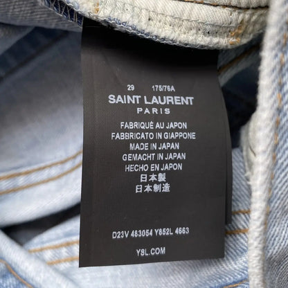 Saint Laurent Paris - Fall 2017 Light Blue Slim Fit Jeans