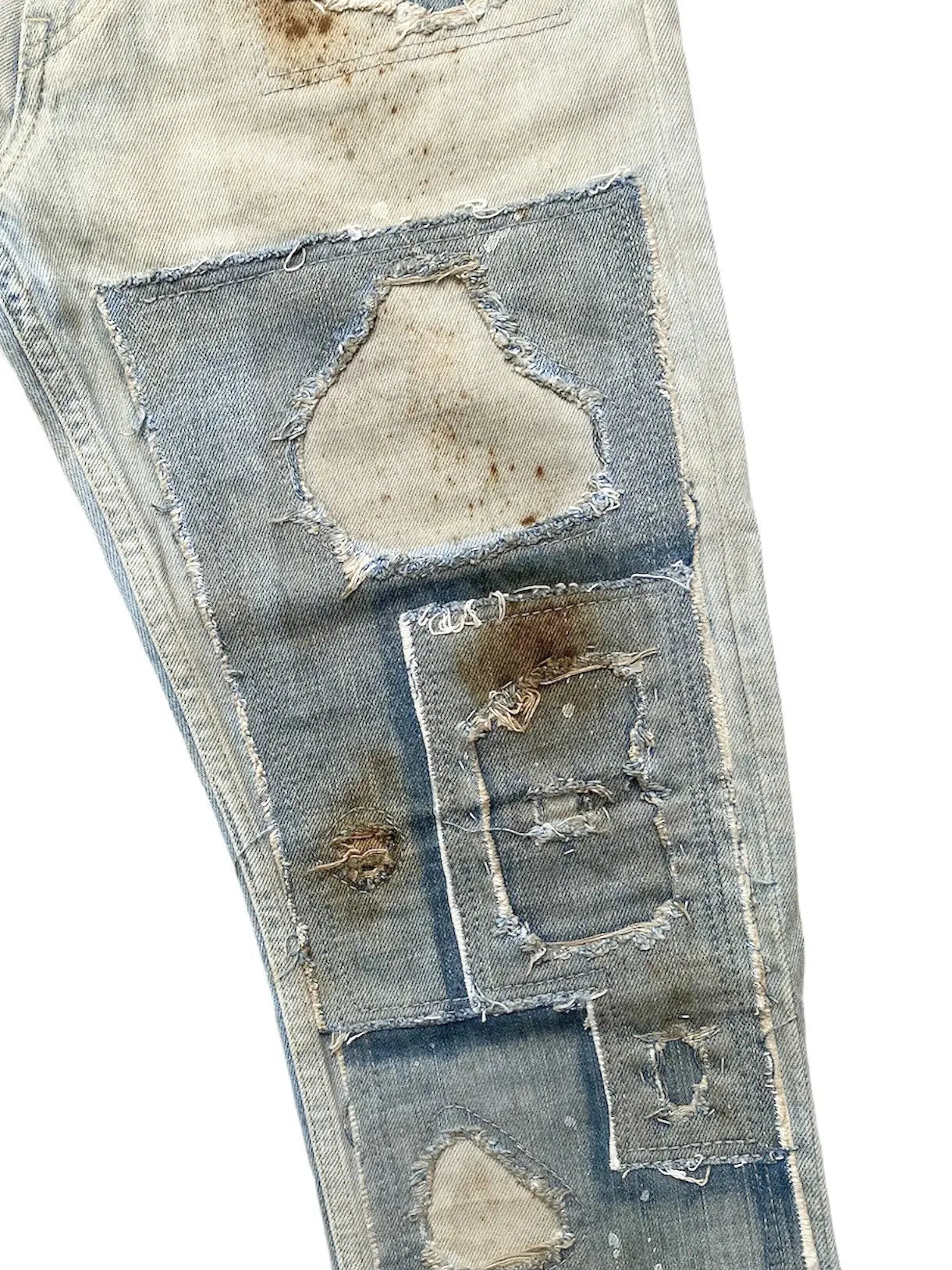 N.Hoolywood - SS10 Patchwork Damage Jeans