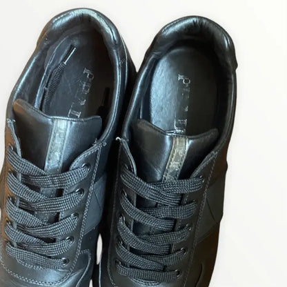 PRADA - Vitello Plume Running Sneakers
