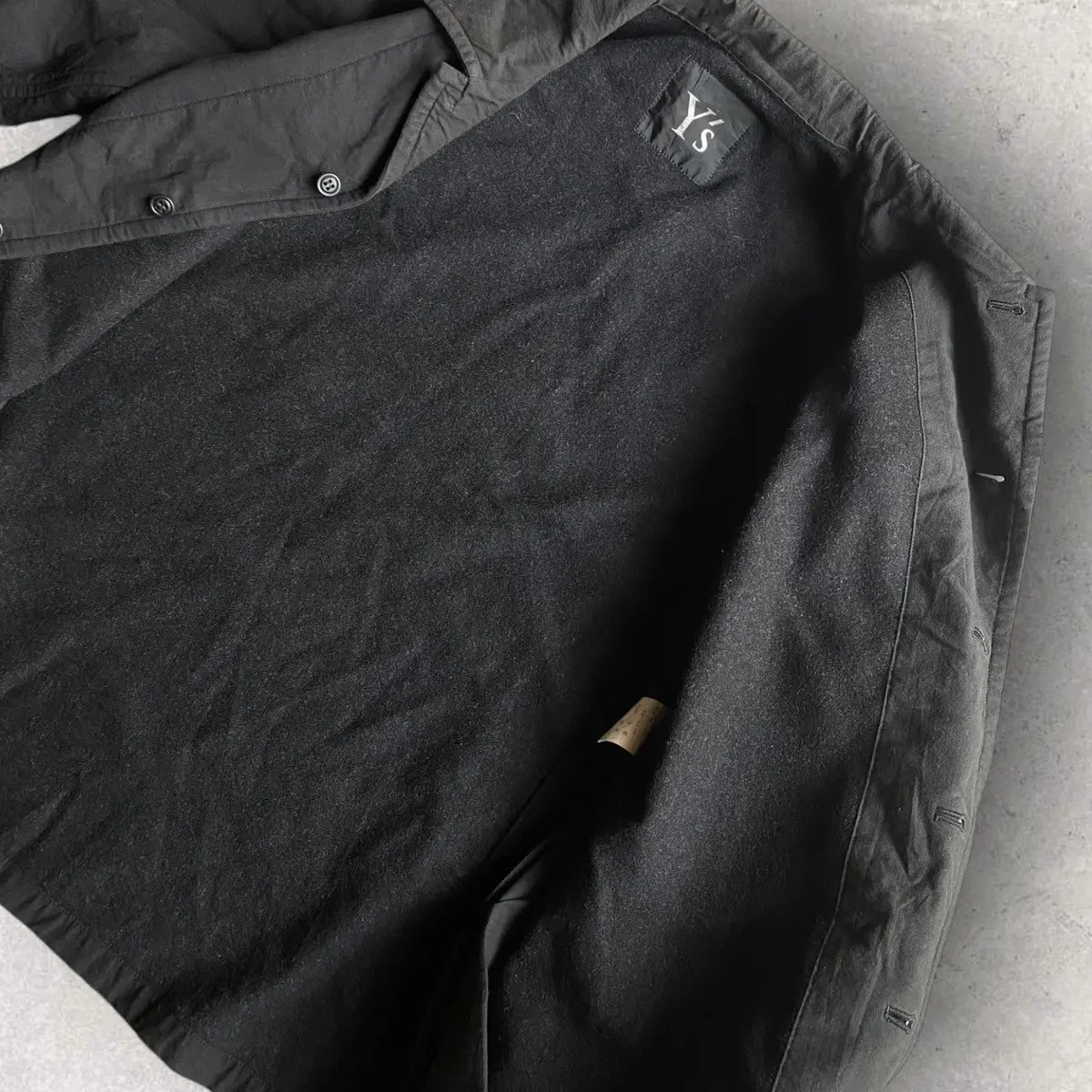 Yohji Yamamoto - Y’s Wool Lined Open Collar Jacket