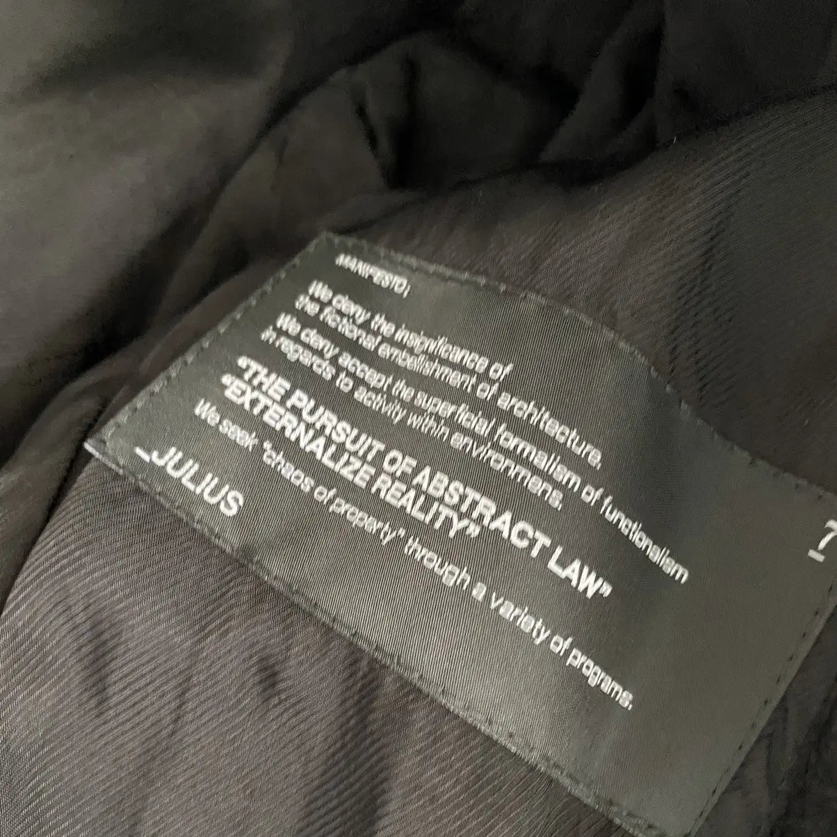Julius - FW13-14 “Crack” Leather Jacket