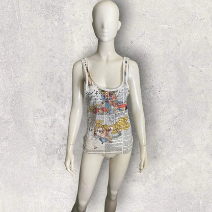 John Galliano - Fall 2006 Newspaper Tank Top