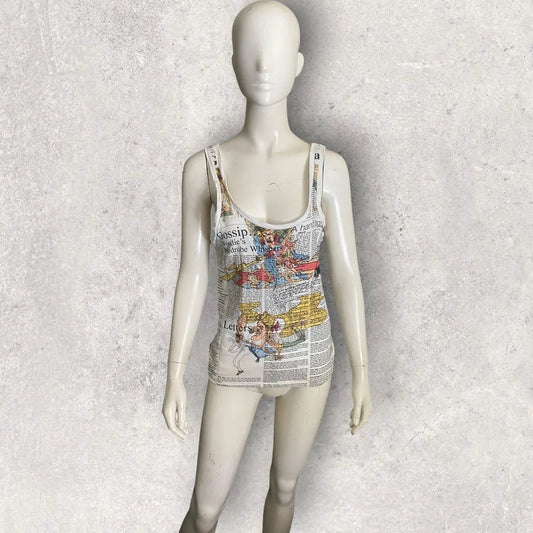 John Galliano - Fall 2006 Newspaper Tank Top