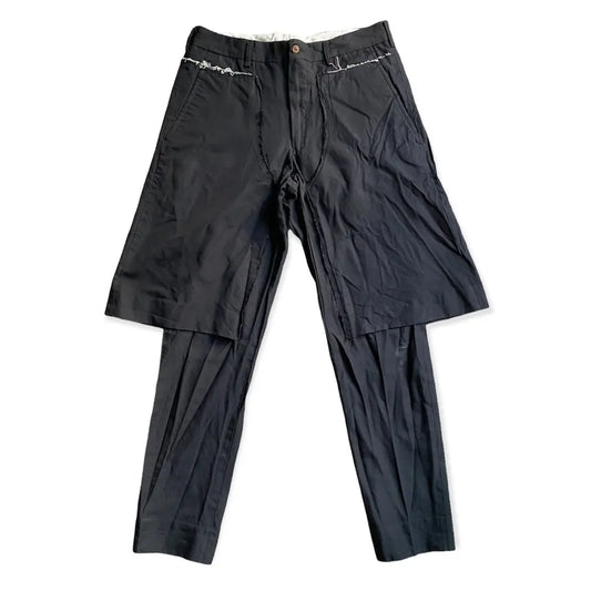Comme des Garcons Homme Plus : SS17 Double Layer Deconstructed Pants