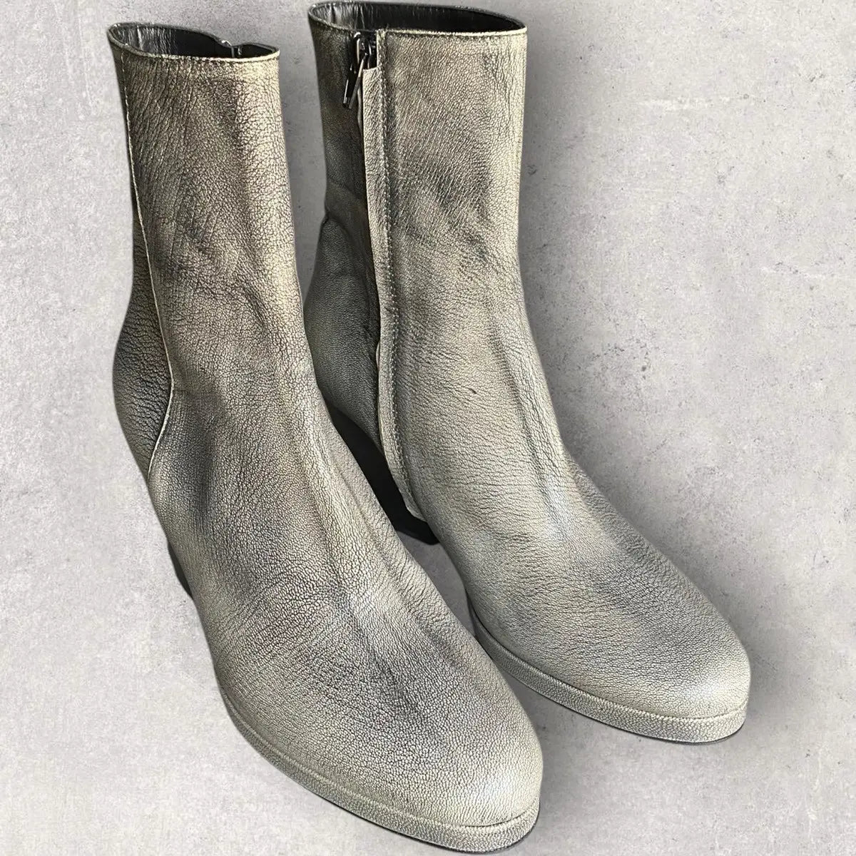 A.F. Vandevorst - Side Zip Cuban Heels Boots
