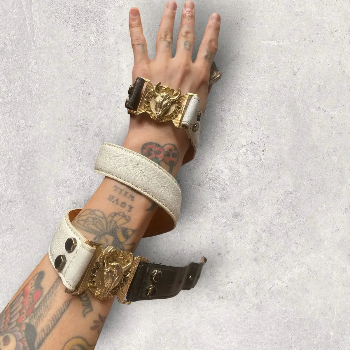 Balmain - Double Bull Buckle Belt