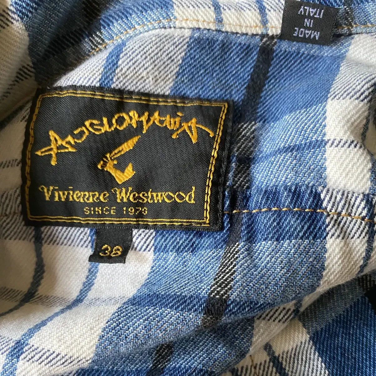 Vivienne Westwood - Vintage 1999 Blue Plaid Fray Hem Set