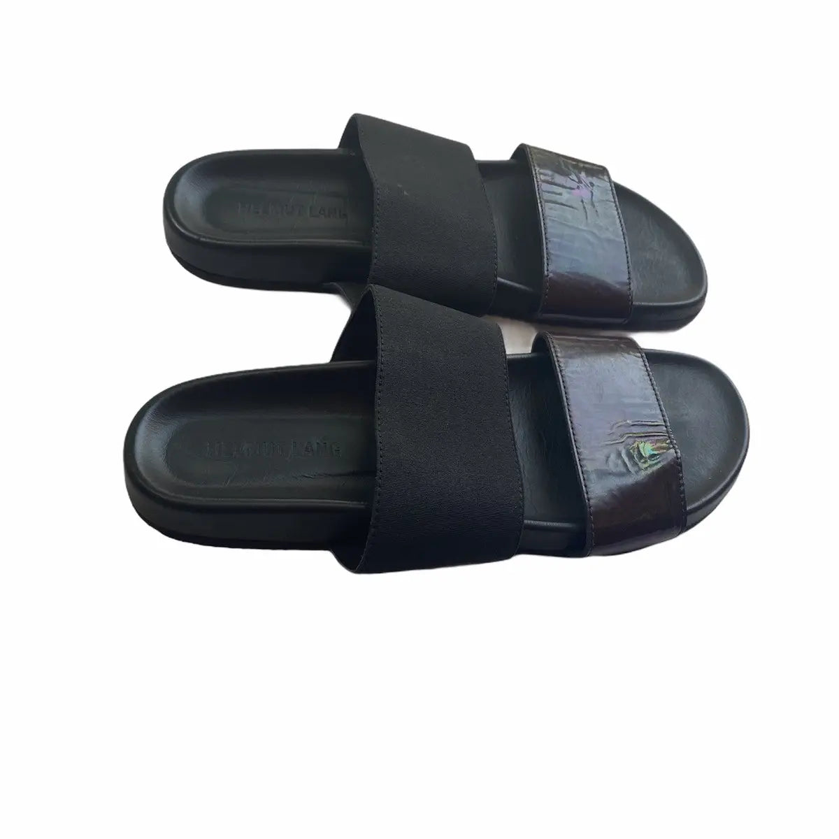 Helmut Lang - Leather and Elastic Beach Slide