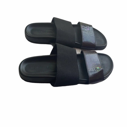 Helmut Lang - Leather and Elastic Beach Slide