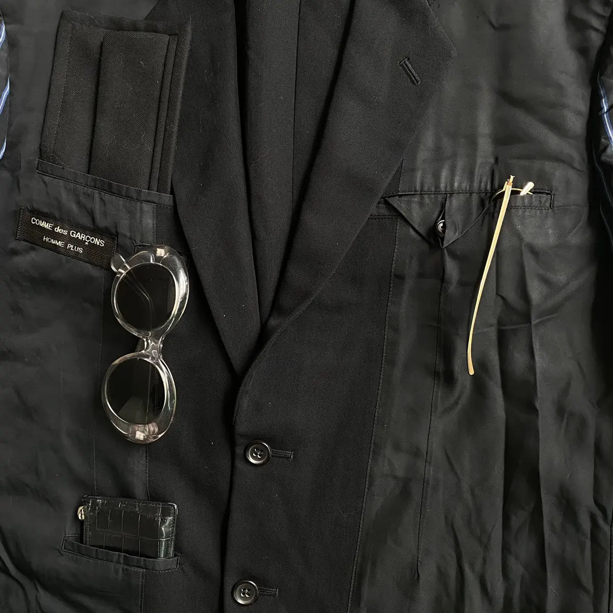 Comme des Garcons Homme Plus : Vintage AW90 Runway Oversize Inside Out Blazer