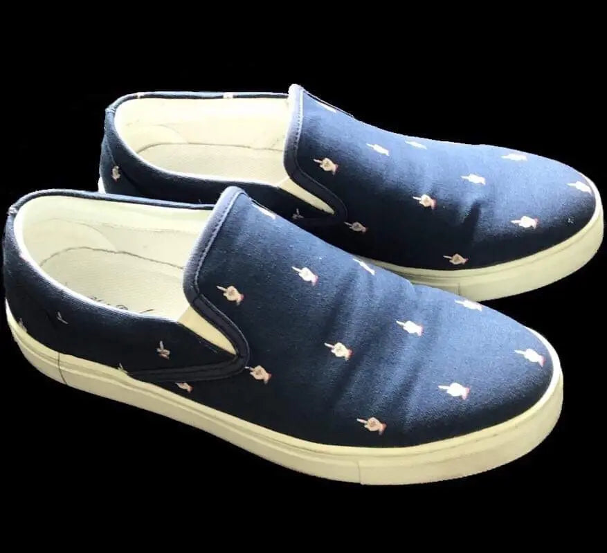 Undercover - Middle fingers navy slip on