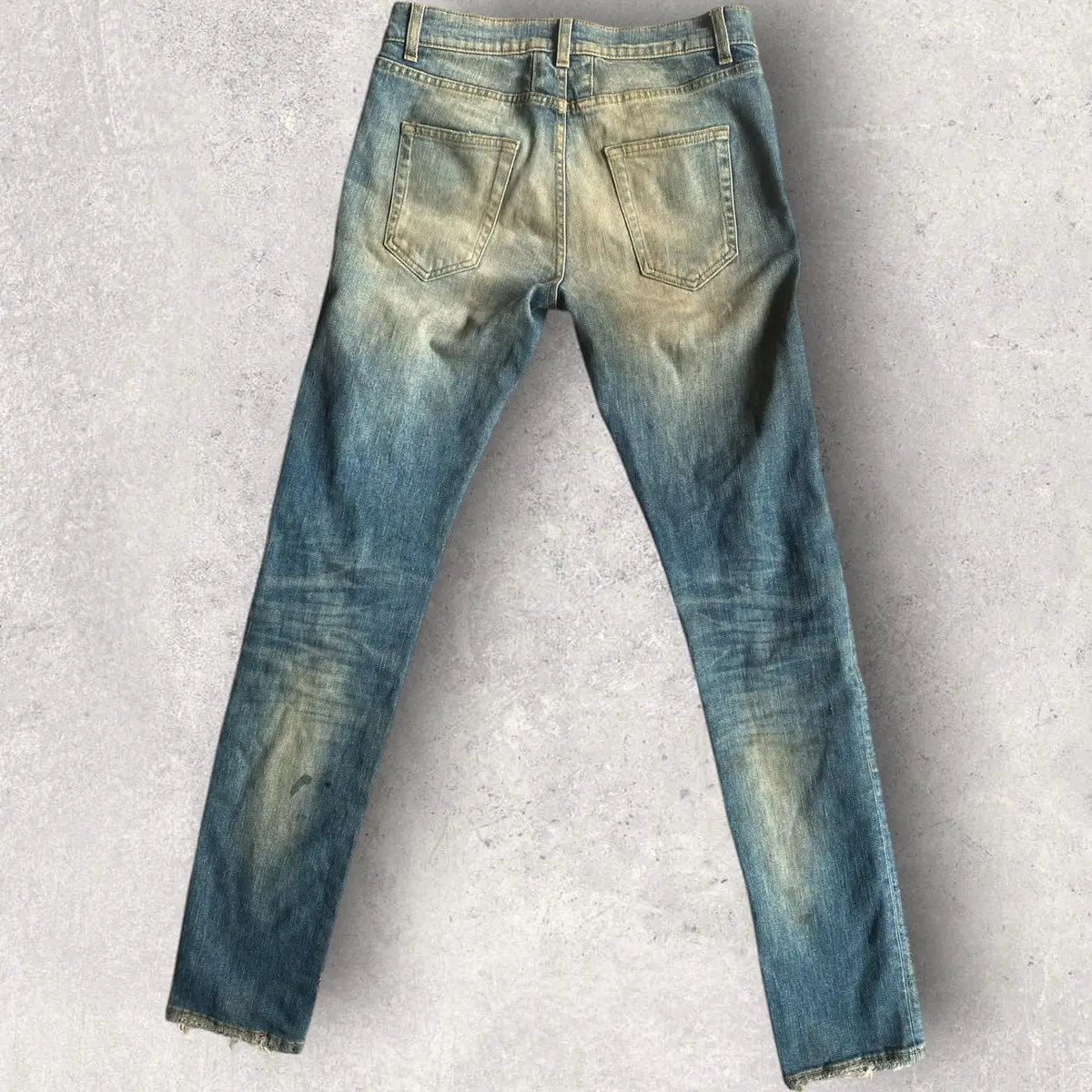 Saint Laurent Paris - SS16 Studded Leather Patch D02 Denim