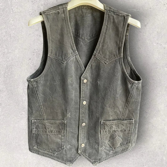 Number (N)ine - SS08 Mud Wash Denim Vest