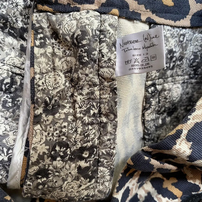 Number (N)ine : 2003 “Touch Me I’m Sick” Leopard Heart Print Bondage Pants