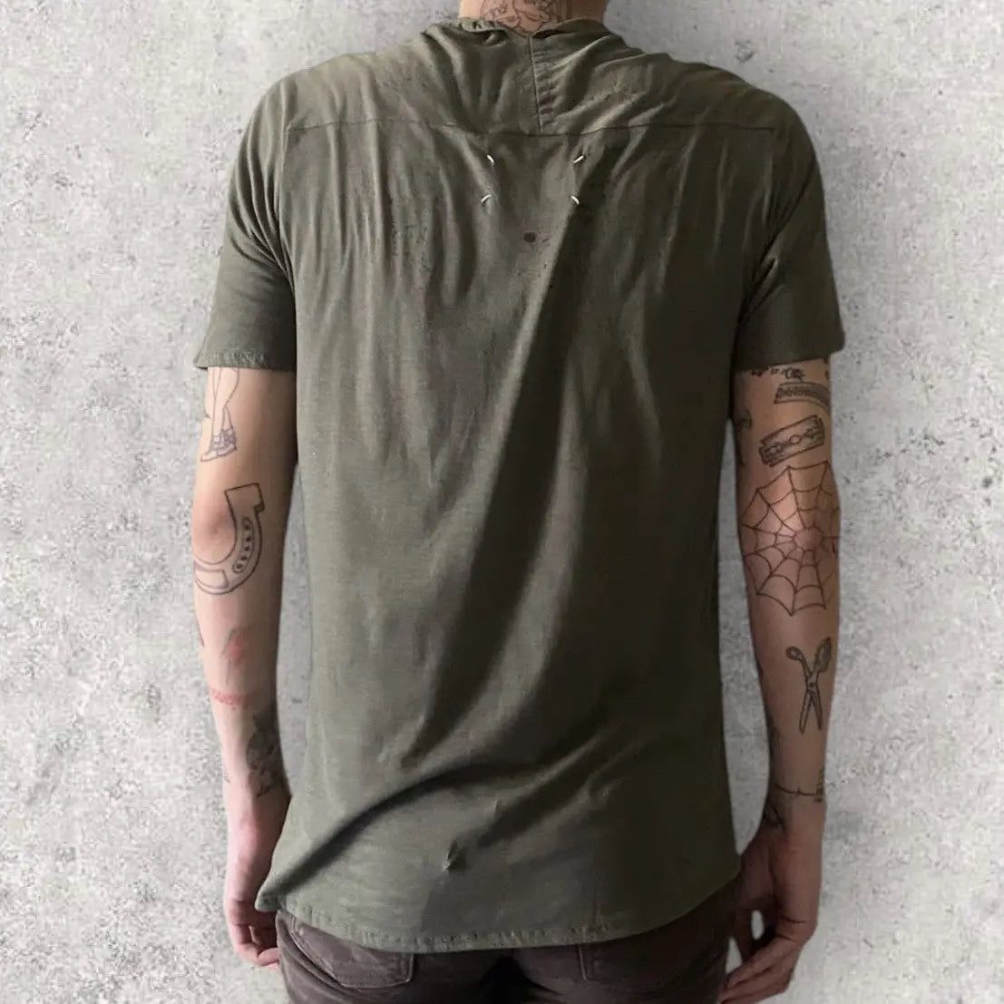 Maison Margiela - SS11 Cut And Sew V Neck T Shirt
