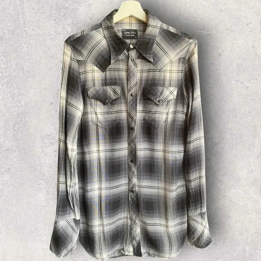 Number (N)ine - SS07 Plaid Rayon Western Shirt