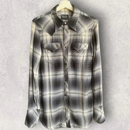 Number (N)ine - SS07 Plaid Rayon Western Shirt