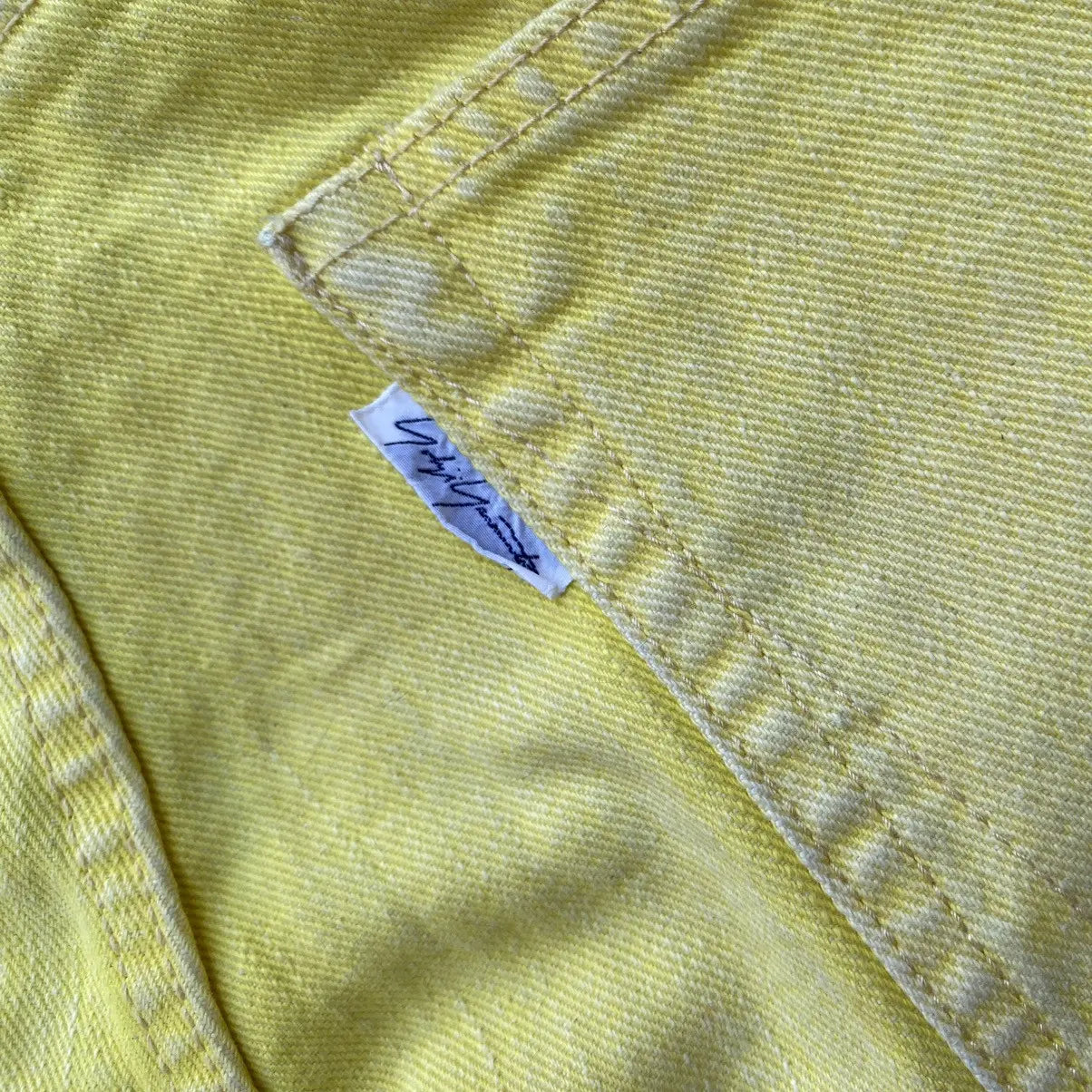 Yohji Yamamoto - SS02 Runway Yellow Wash Jeans