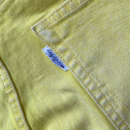 Yohji Yamamoto - SS02 Runway Yellow Wash Jeans